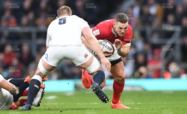 070320 - England v Wales - Guinness Six Nations - George North of Wales is tackled by George Kruis of England
