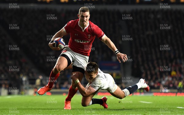 070320 - England v Wales - Guinness Six Nations - George North of Wales is tackled by Henry Slade of England