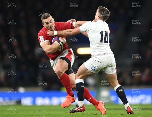 070320 - England v Wales - Guinness Six Nations - George North of Wales is tackled by George Ford of England