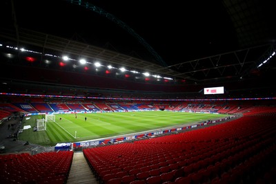 081020 - England v Wales - International Friendly -  A general view of Wembley Stadium ahead of kick off