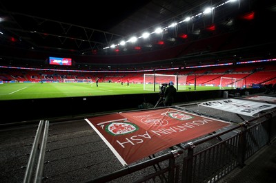 081020 - England v Wales - International Friendly -  A general view of Wembley Stadium ahead of kick off