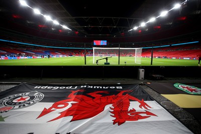 081020 - England v Wales - International Friendly -  A general view of Wembley Stadium ahead of kick off