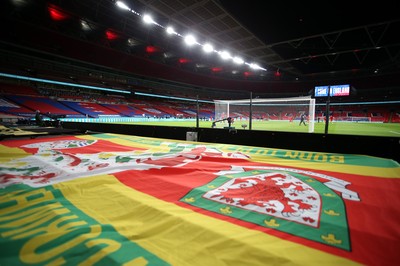 081020 - England v Wales - International Friendly -  A general view of Wembley Stadium ahead of kick off