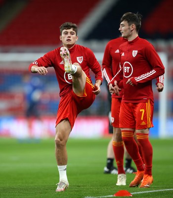 081020 - England v Wales - International Friendly -  Dan James of Wales during the warm up