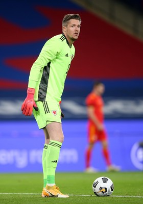 081020 - England v Wales - International Friendly -  Wayne Hennessey of Wales