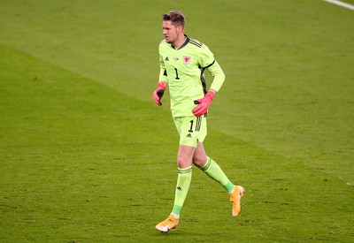 081020 - England v Wales - International Friendly -  Wayne Hennessey of Wales