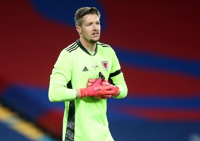 081020 - England v Wales - International Friendly -  Wayne Hennessey of Wales