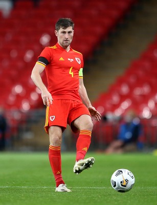 081020 - England v Wales - International Friendly -  Ben Davies of Wales