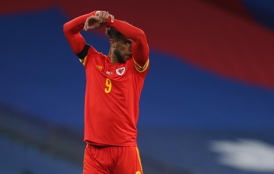 081020 - England v Wales - International Friendly -  Tyler Roberts of Wales looks dejected