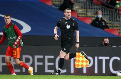 081020 - England v Wales - International Friendly -  Assistant Referee Douglas Ross leader of the Scottish Conservative Party