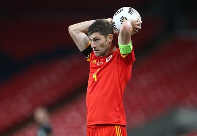 081020 - England v Wales - International Friendly -  Ben Davies of Wales