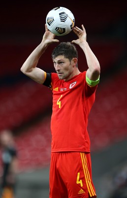 081020 - England v Wales - International Friendly -  Ben Davies of Wales