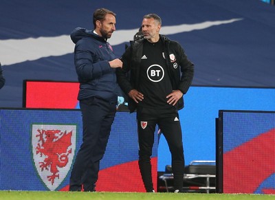 081020 - England v Wales - International Friendly -  England Manager Gareth Southgate and Wales manager Ryan Giggs