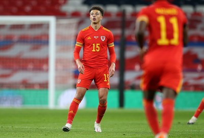 081020 - England v Wales - International Friendly - Ethan Ampadu of Wales