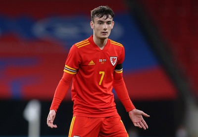 081020 - England v Wales - International Friendly - Dylan Levitt of Wales