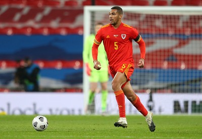 081020 - England v Wales - International Friendly - Ben Cabango of Wales