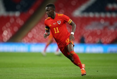 081020 - England v Wales - International Friendly - Rabbi Matondo of Wales