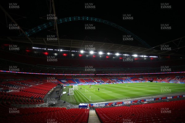081020 - England v Wales - International Friendly -  A general view of Wembley Stadium ahead of kick off