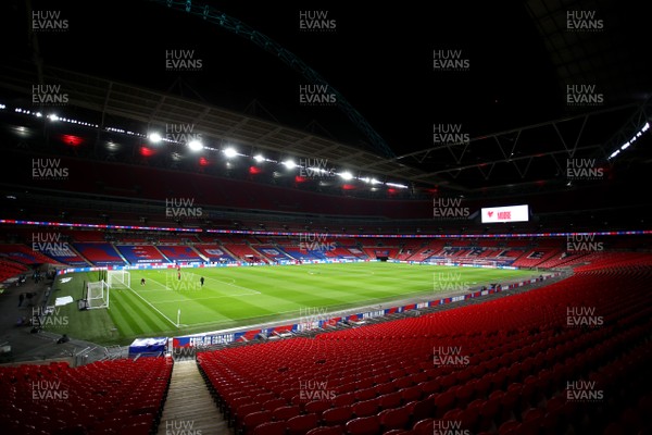 081020 - England v Wales - International Friendly -  A general view of Wembley Stadium ahead of kick off