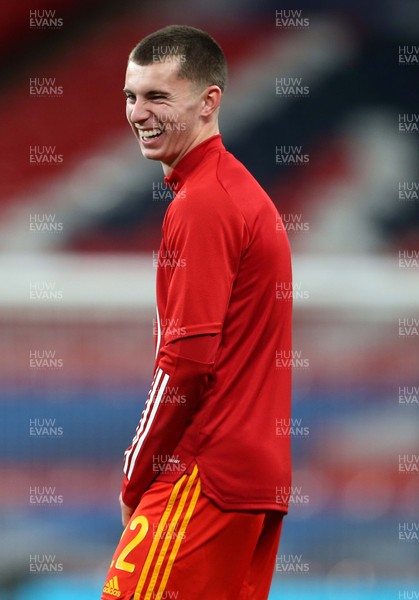 081020 - England v Wales - International Friendly -  Ben Woodburn of Wales during the warm up