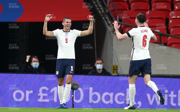 081020 - England v Wales - International Friendly -  Conor Coady (5) of England celebrates scoring goal