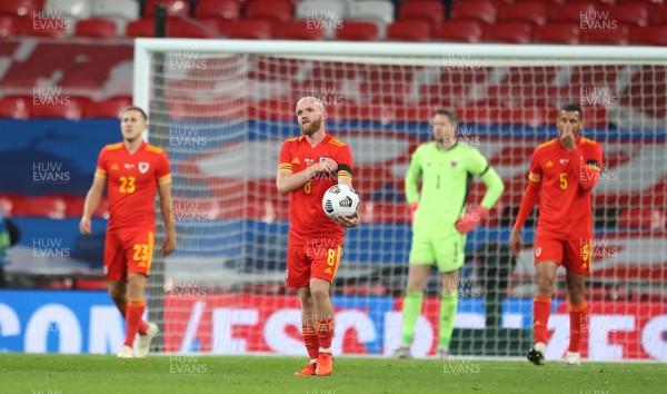 081020 - England v Wales - International Friendly -  Jonny Williams of Wales looks dejected