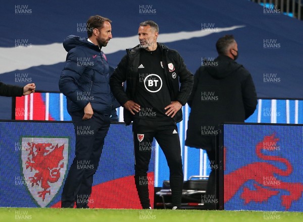081020 - England v Wales - International Friendly -  England Manager Gareth Southgate and Wales manager Ryan Giggs