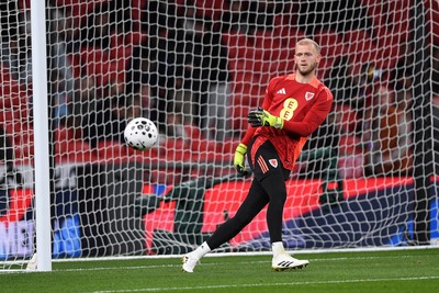091025 - England v Wales - International Friendly - Adam Davies of Wales
