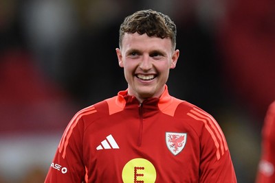 091025 - England v Wales - International Friendly - Nathan Broadhead of Wales