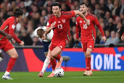 091025 - England v Wales - International Friendly - Kieffer Moore of Wales