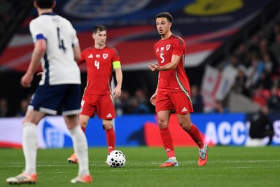 091025 - England v Wales - International Friendly - Ethan Ampadu of Wales