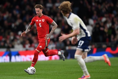 091025 - England v Wales - International Friendly - Joe Rodon of Wales