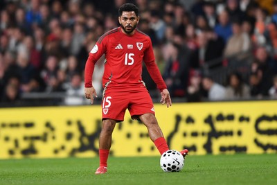 091025 - England v Wales - International Friendly - Jay Dasilva of Wales