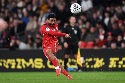 091025 - England v Wales - International Friendly - Jay Dasilva of Wales