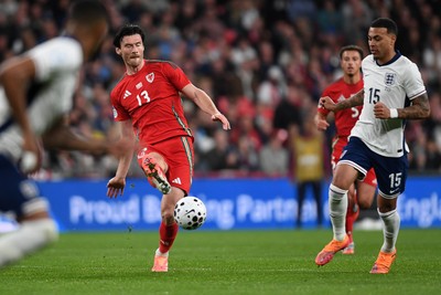 091025 - England v Wales - International Friendly - Kieffer Moore of Wales
