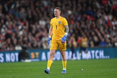 091025 - England v Wales - International Friendly - Jordan Pickford of England