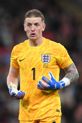091025 - England v Wales - International Friendly - Jordan Pickford of England