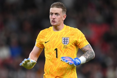 091025 - England v Wales - International Friendly - Jordan Pickford of England