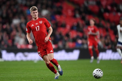 091025 - England v Wales - International Friendly - Jordan James of Wales