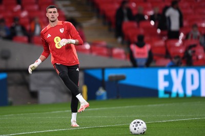 091025 - England v Wales - International Friendly - Karl Darlow of Wales