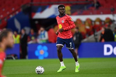 091025 - England v Wales - International Friendly - Bukayo Saka of England