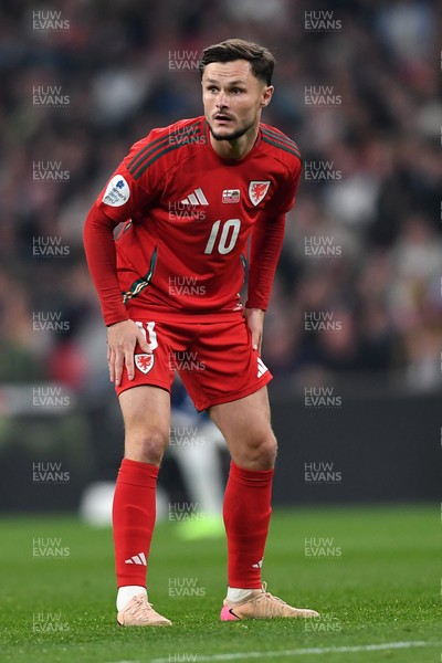 091025 - England v Wales - International Friendly - Liam Cullen of Wales