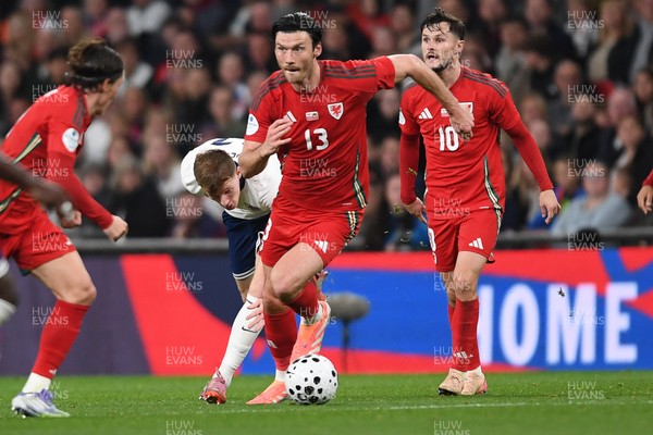 091025 - England v Wales - International Friendly - Kieffer Moore of Wales