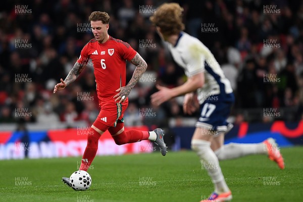 091025 - England v Wales - International Friendly - Joe Rodon of Wales