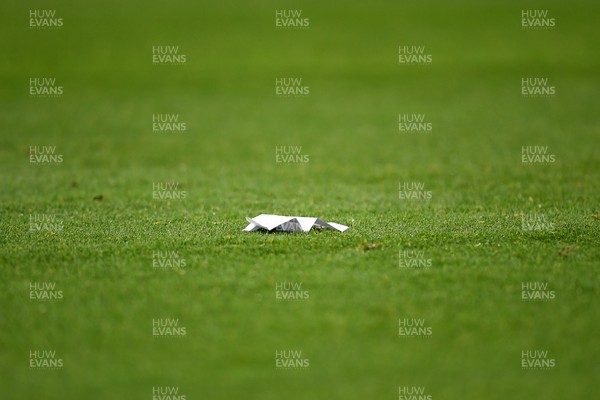 091025 - England v Wales - International Friendly - A paper plane on the pitch