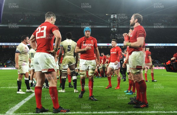 100218 - England v Wales - NatWest 6 Nations - Justin Tipuric of Wales looks dejected