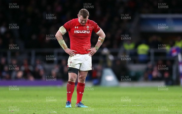 100218 - England v Wales - Natwest 6 Nations - Dejected Hadleigh Parkes of Wales