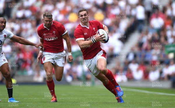 110819 - England v Wales - Quilter International - George North of Wales gets into space