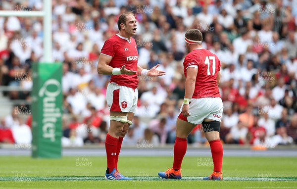 110819 - England v Wales - World Cup Warm Up - Quilter International - Alun Wyn Jones of Wales