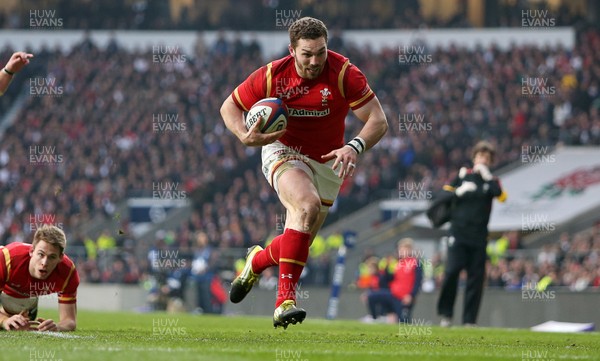 120316 - England v Wales - RBS 6 Nations - George North of Wales try was disallowed